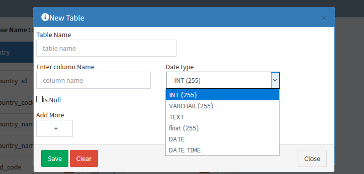 Codigniter Crud Generator